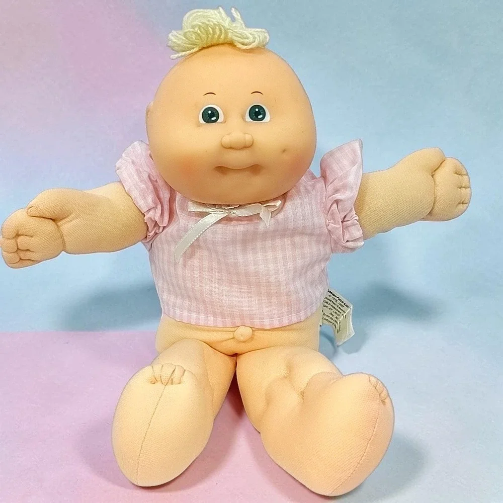 VTG 1985 Cabbage Patch Kids Preemie Doll Frank Emery Coleco Boy Green Eyes 16